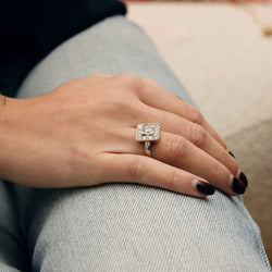 Bague Art Déco Platine et diamants - Castafiore