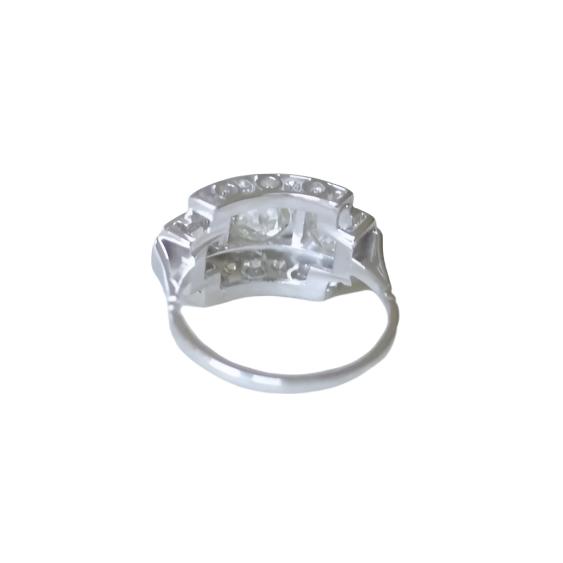 Bague Art Déco Trilogie Diamants - Castafiore