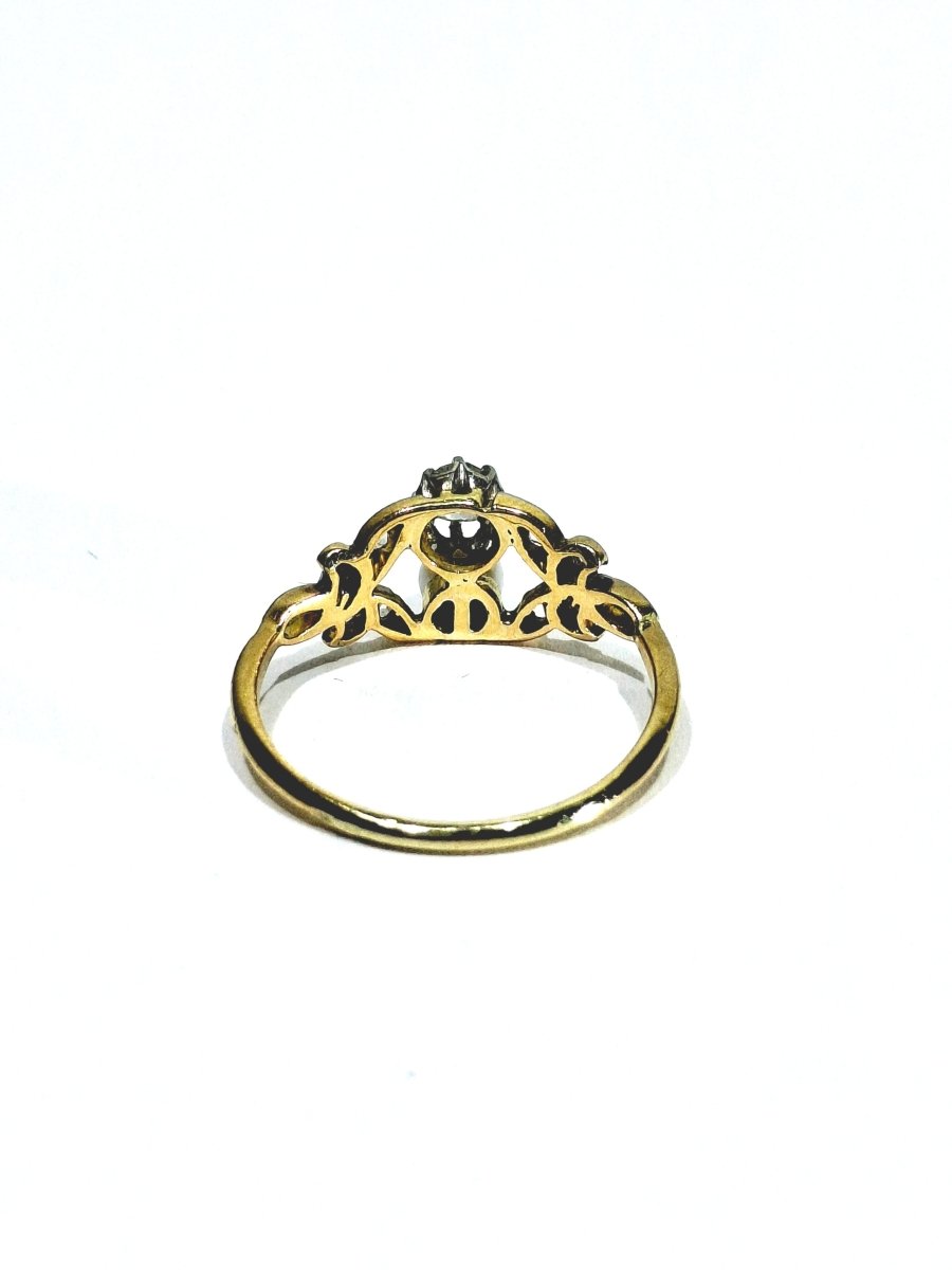 Bague art nouveau diamants et perle - Castafiore