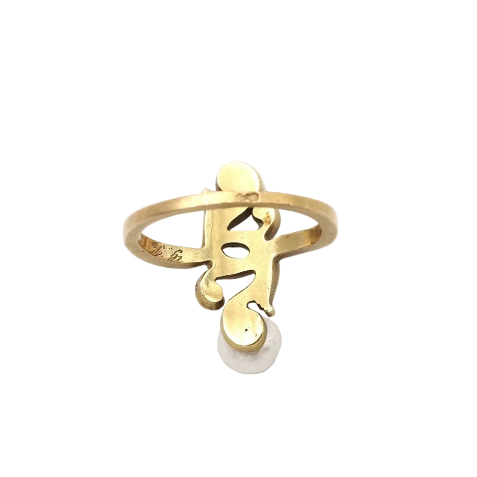 Bague Art Nouveau en or perles fines - Castafiore