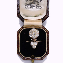 Bague Art Nouveau Fleur de diamants - Castafiore