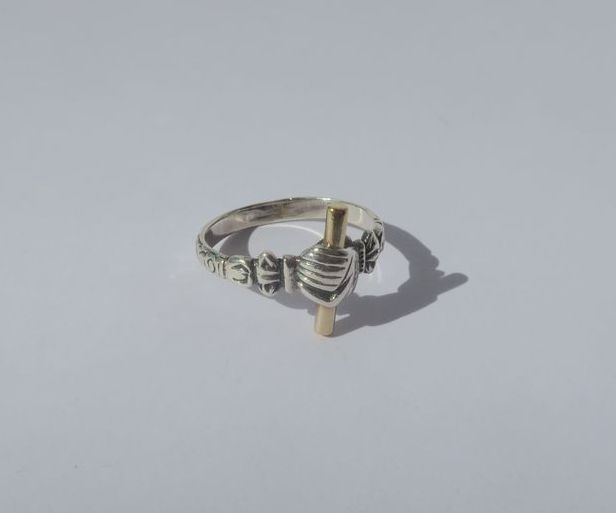 Bague ARTHUS BERTRAND Gage de Fidélité en or jaune et argent - Castafiore