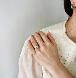 Bague AUGIS diamant rubis or blanc - Castafiore