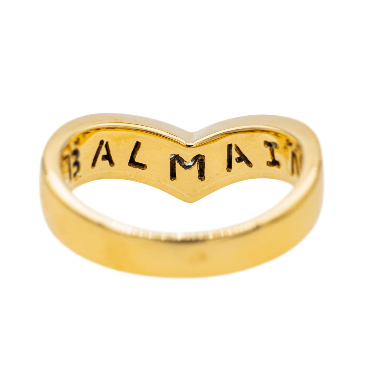 Bague BALMAIN en or jaune et diamants - Castafiore