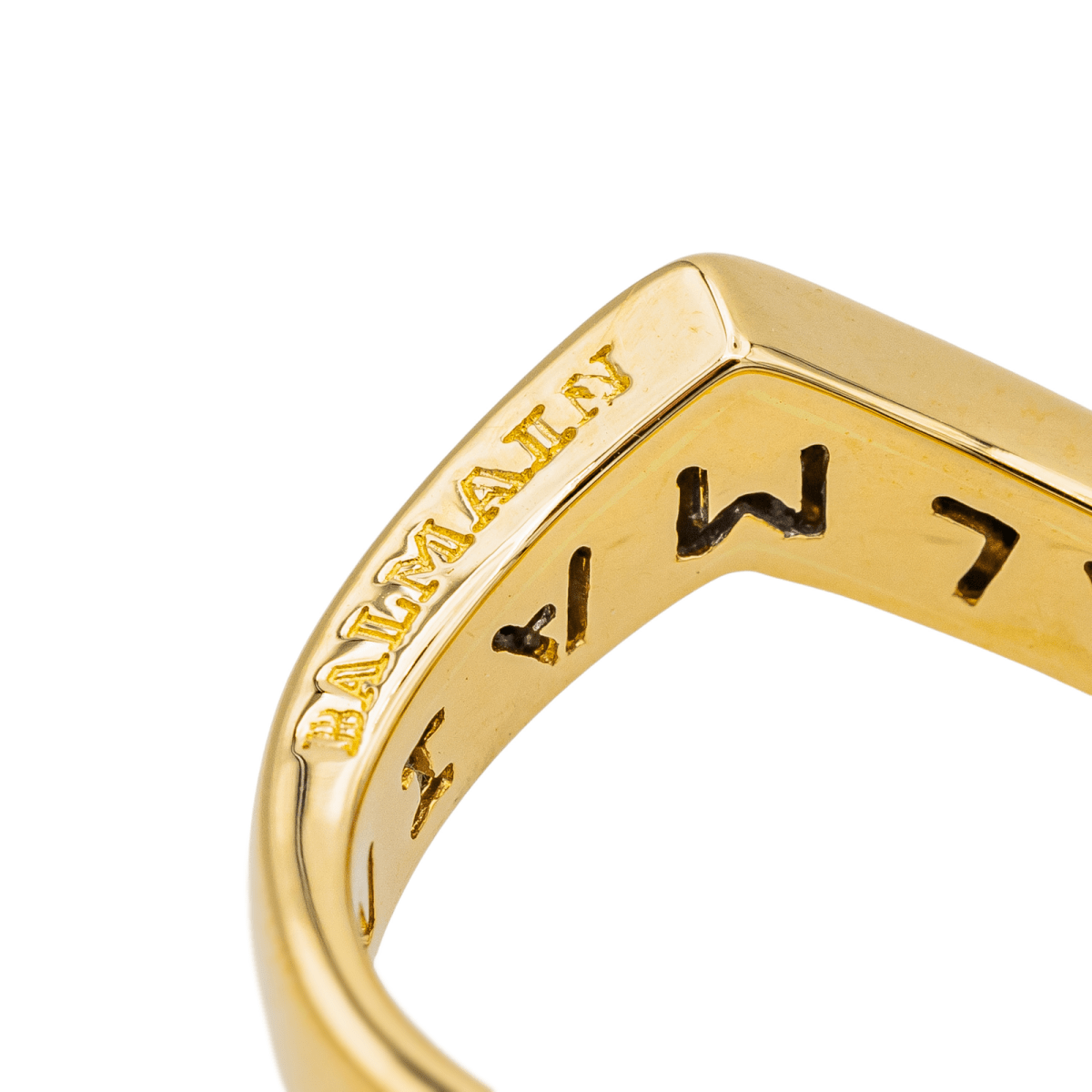 Bague BALMAIN en or jaune et diamants - Castafiore