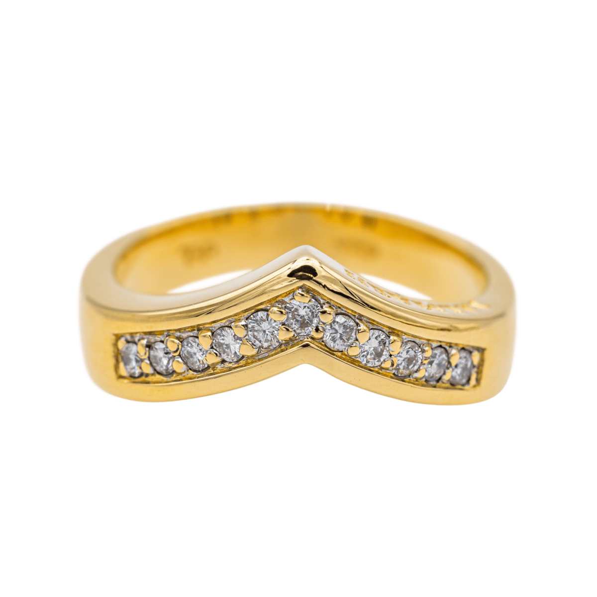 Bague BALMAIN en or jaune et diamants - Castafiore