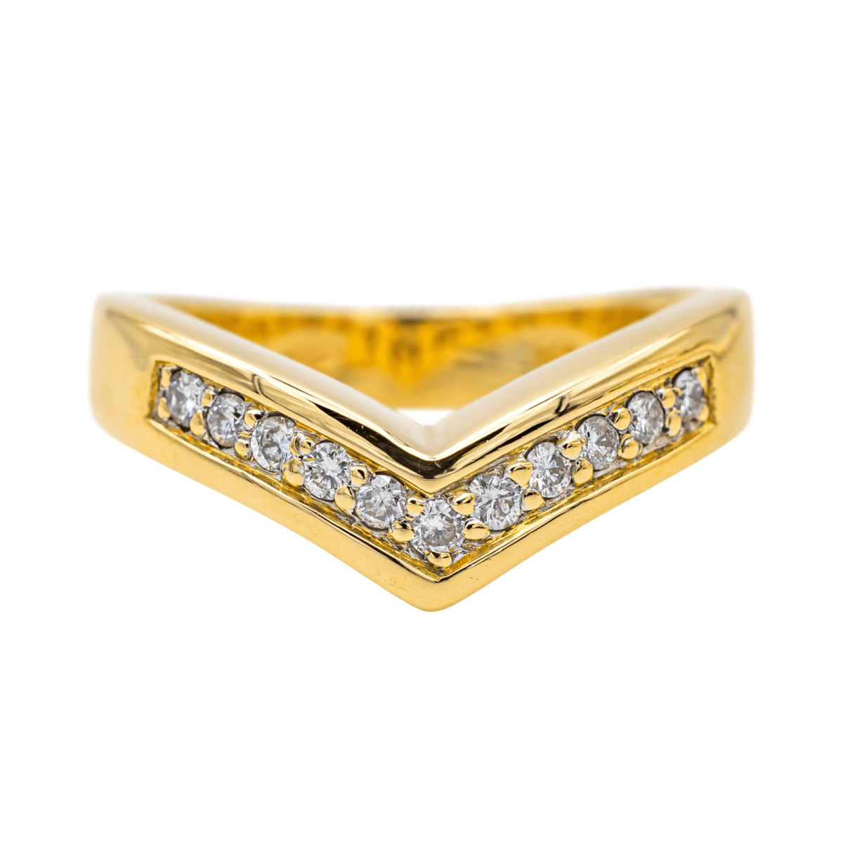 Bague BALMAIN en or jaune et diamants - Castafiore