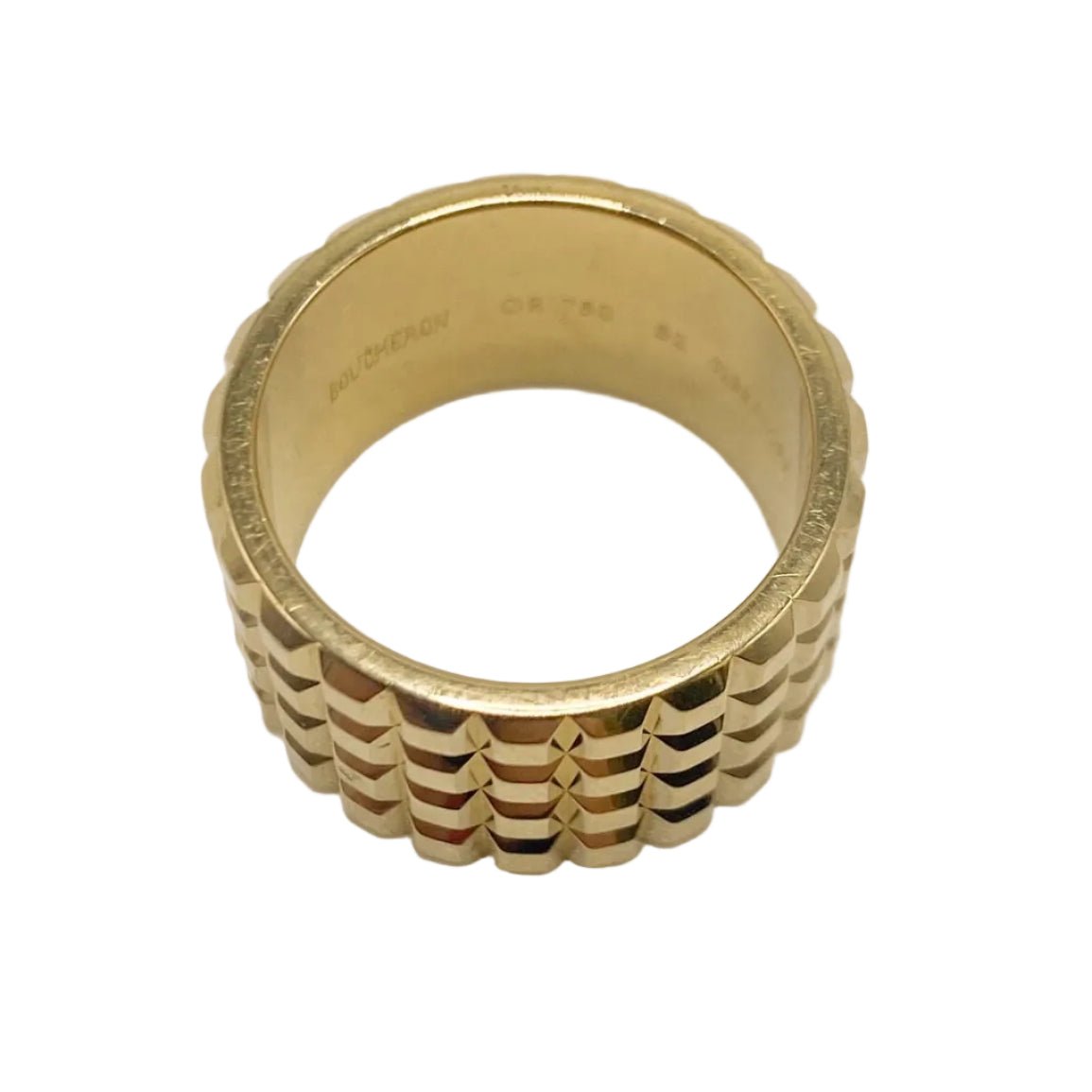 Bague Bandeau BOUCHERON "Clou de Paris" en or jaune - Castafiore
