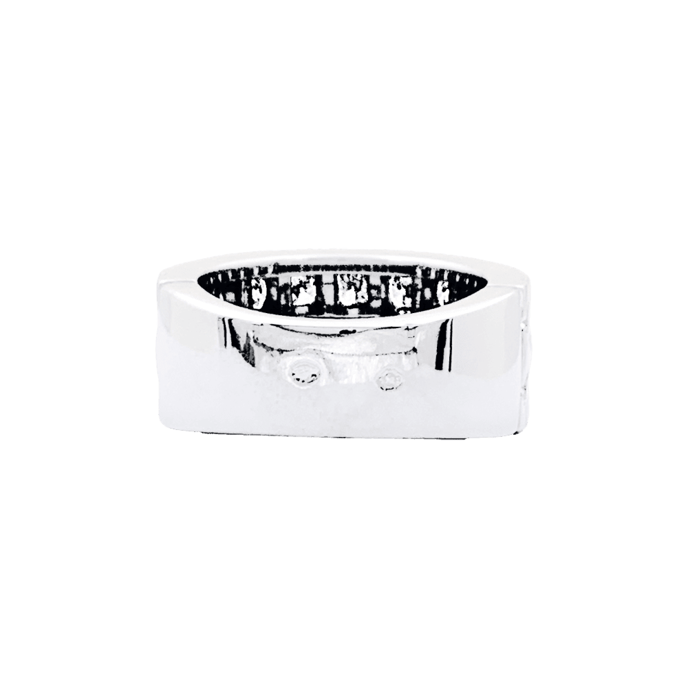 Bague Bandeau BOUCHERON en or blanc et diamants - Castafiore