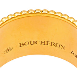 Bague Bandeau BOUCHERON "Quatre Classique Large" en or blanc, or jaune et or rose - Castafiore