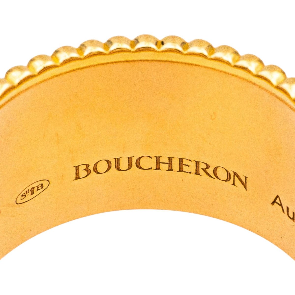 Bague Bandeau BOUCHERON "Quatre Classique Large" en or blanc, or jaune et or rose - Castafiore