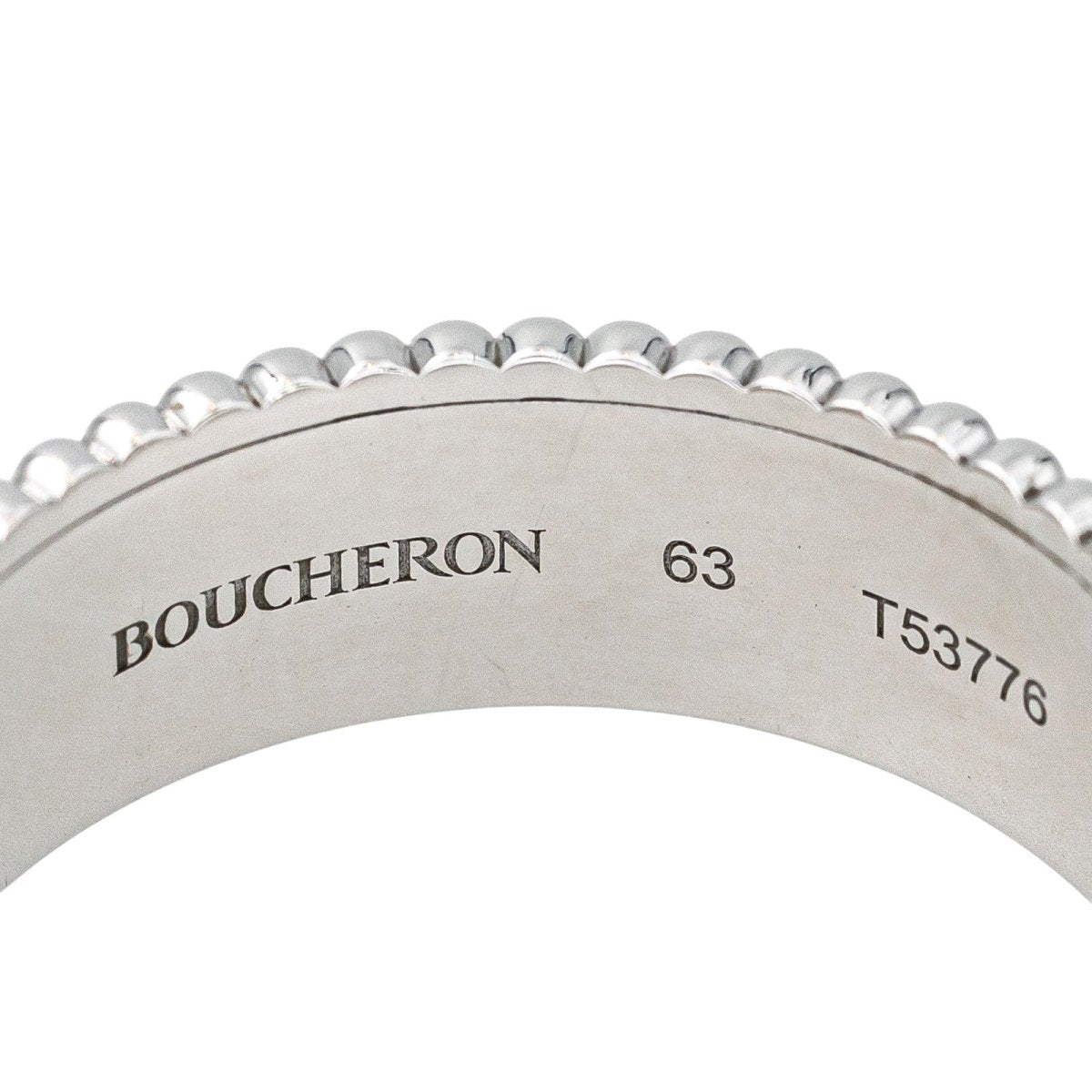 Bague Bandeau BOUCHERON "Quatre" en or blanc et diamants - Castafiore