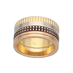Bague Bandeau BOUCHERON "Quatre" en or or blanc, or jaune, or rose et pvd - Castafiore