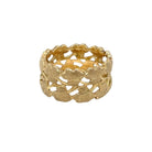 Bague Bandeau BUCCELLATI "Foglie" en or jaune - Castafiore