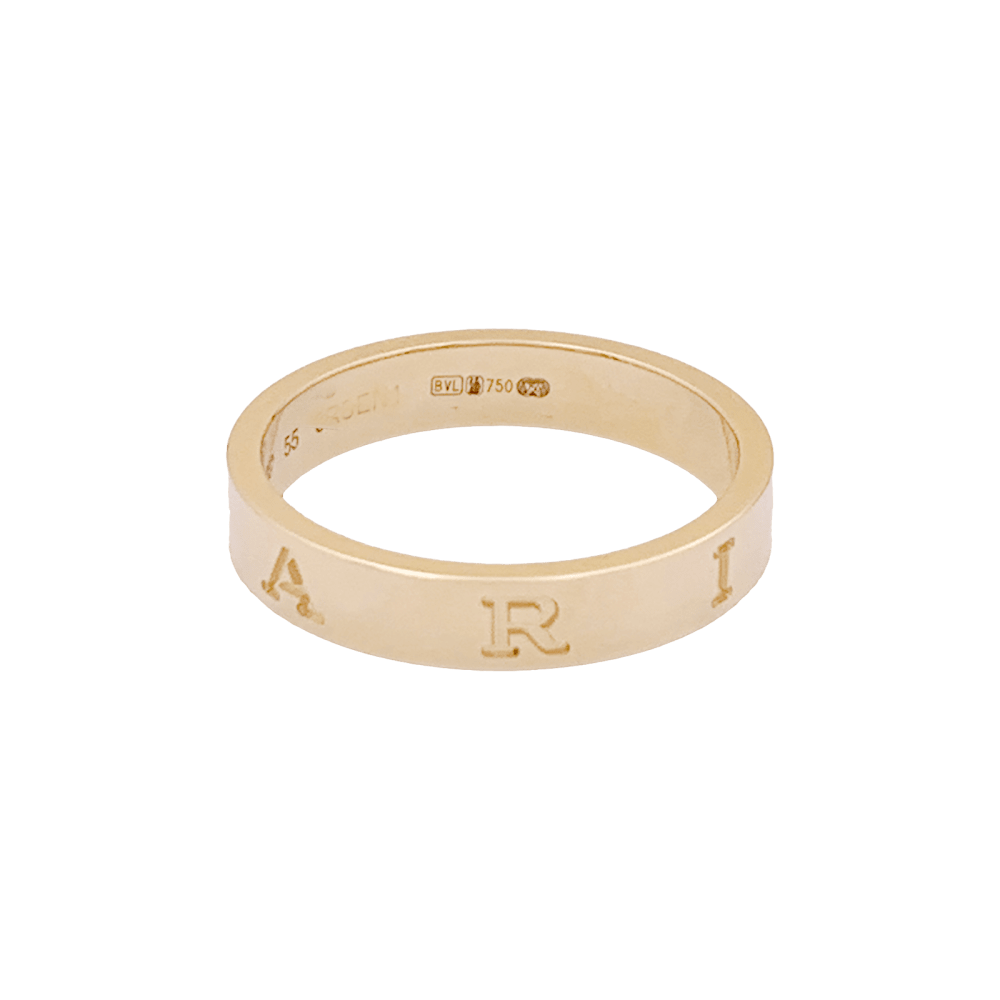 Bague Bandeau BUGARI "B.ZERO 1" en or rose - Castafiore