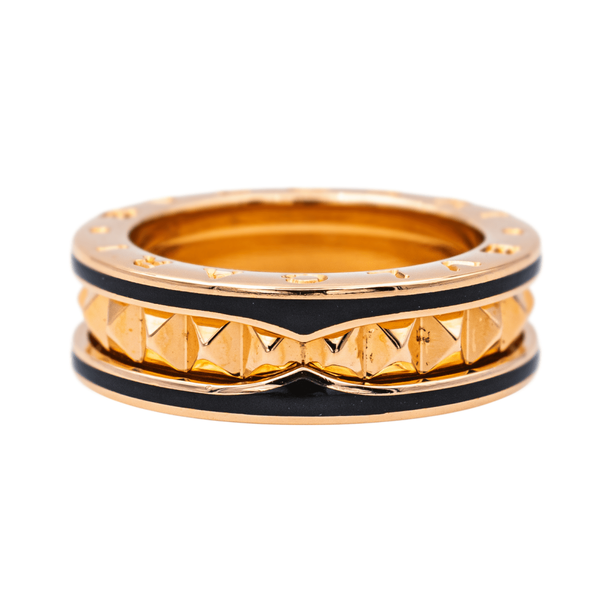 Bague Bandeau BULGARI "B.Zéro 1 Rock" en or rose - Castafiore