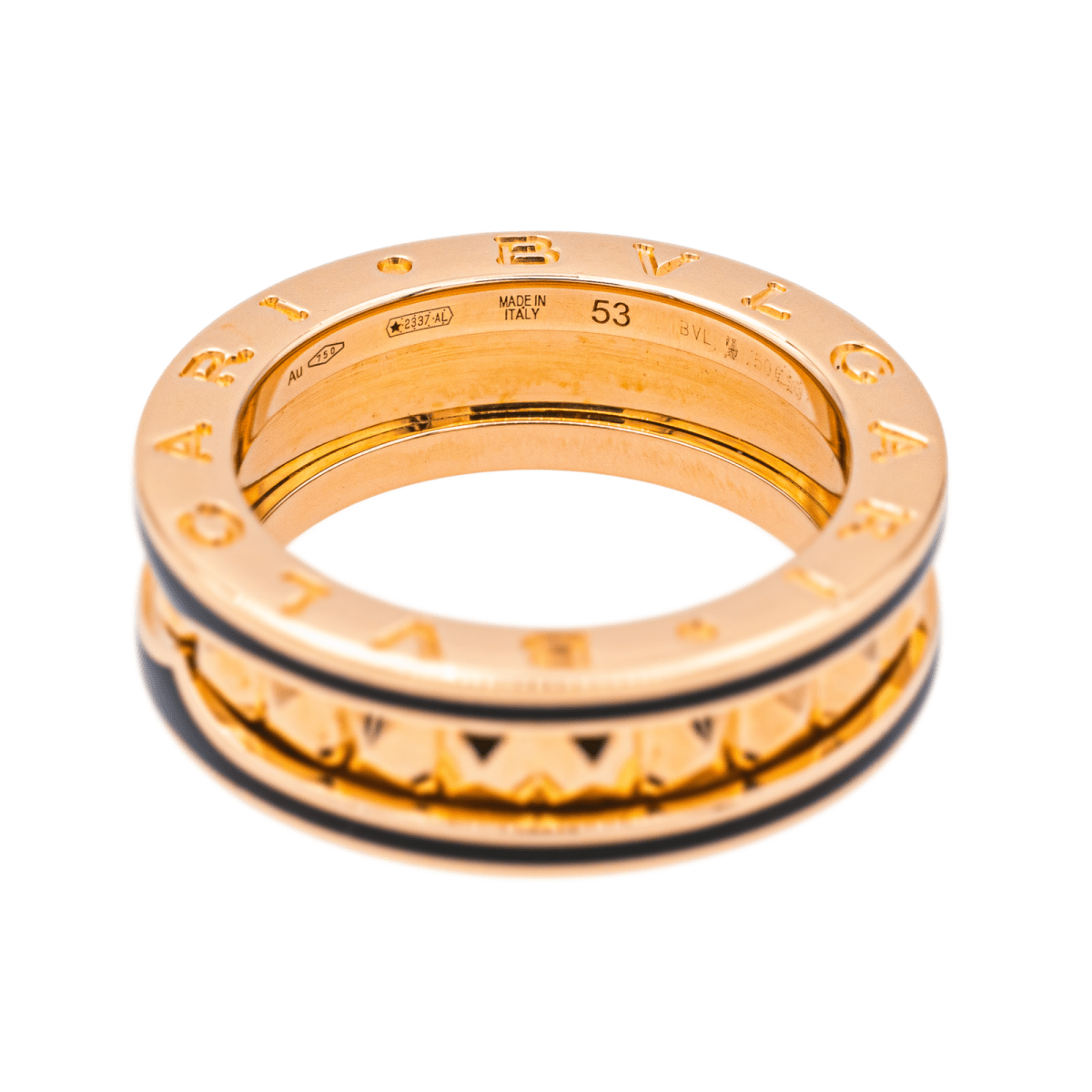 Bague Bandeau BULGARI "B.Zéro 1 Rock" en or rose - Castafiore