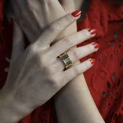 Bague Bandeau BULGARI "B.Zero" en or jaune - Castafiore