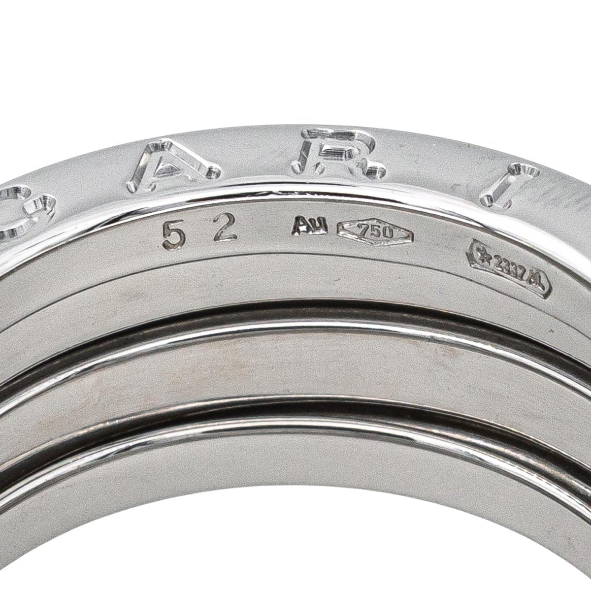 Bague Bandeau BULGARI "B.Zéro1" en or blanc - Castafiore