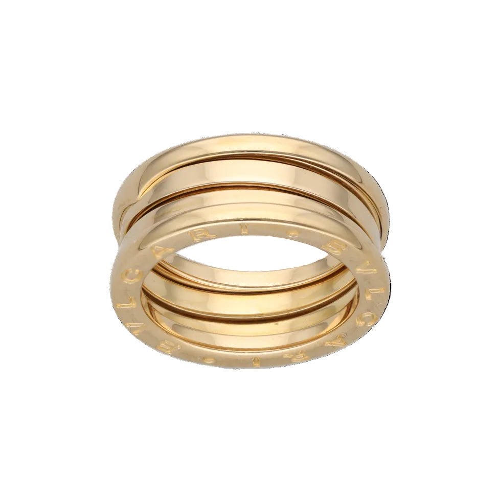 Bague Bandeau BULGARI "B.Zero1" en or jaune - Castafiore