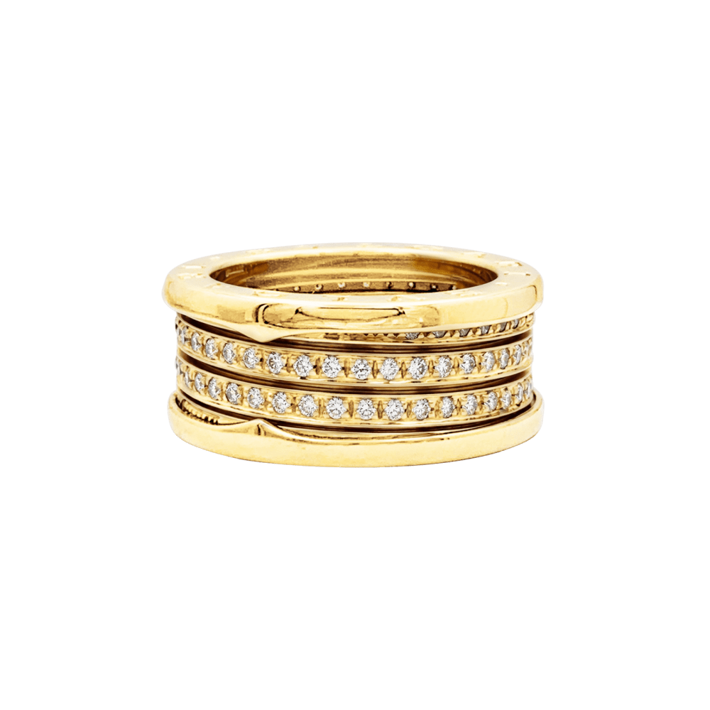 Ring Bulgari, "B.Zero1", yellow gold and diamonds.