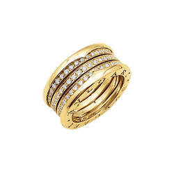 Ring Bulgari, "B.Zero1", yellow gold and diamonds.