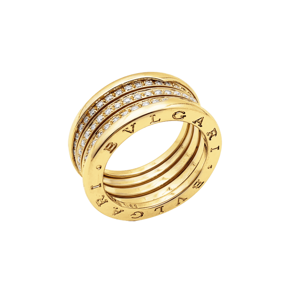 Ring Bulgari, "B.Zero1", yellow gold and diamonds.