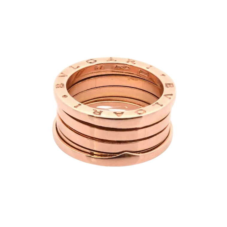 Bague Bandeau BULGARI B.Zéro1" en or rose - Castafiore