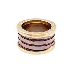 Bague Bandeau BULGARI "B.zero1" en or rose et cermet - Castafiore