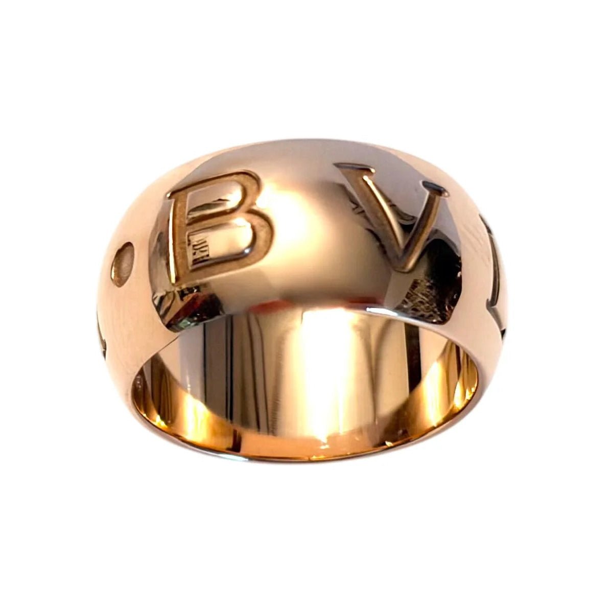 Bague Bandeau BULGARI "Monologo" en or rose - Castafiore