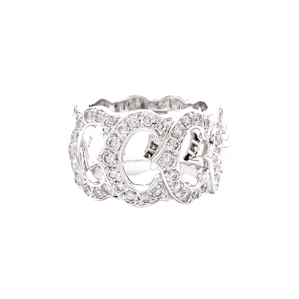Ring Cartier, "C de Cartier", white gold, diamonds.