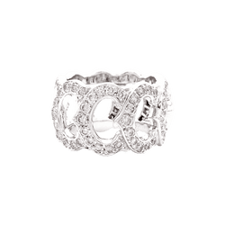 Ring Cartier, "C de Cartier", white gold, diamonds.