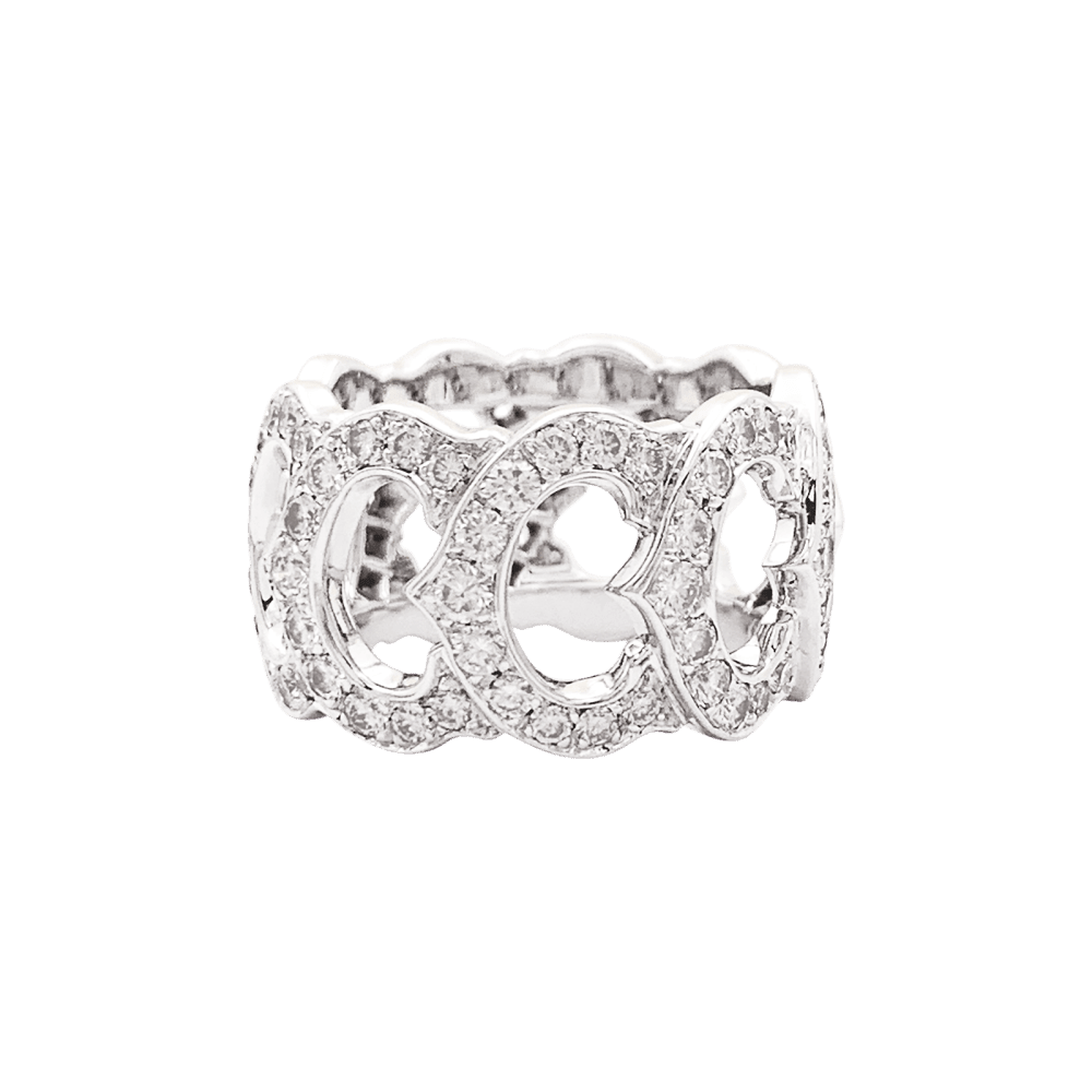 Ring Cartier, "C de Cartier", white gold, diamonds.