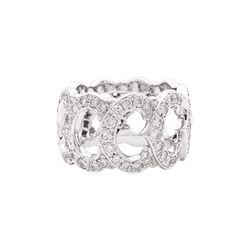 Ring Cartier, "C de Cartier", white gold, diamonds.
