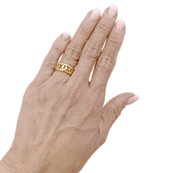 Bague Bandeau CARTIER "C de Cartier" en or jaune - Castafiore