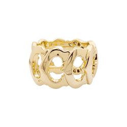 Bague Bandeau CARTIER "C de Cartier" en or jaune et diamants - Castafiore