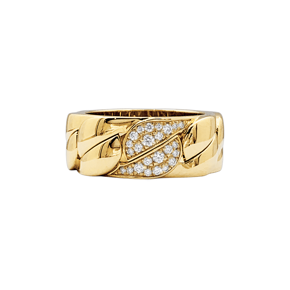 Bague Bandeau CARTIER "La Dona" en or jaune et diamants - Castafiore