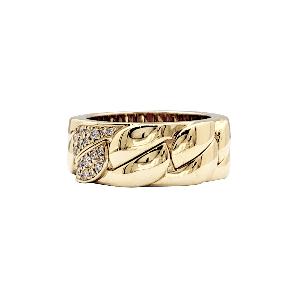 Bague Bandeau CARTIER "La Dona" en or jaune et diamants - Castafiore