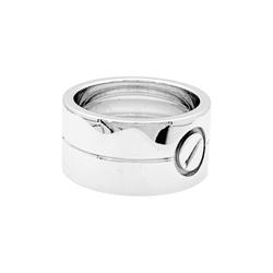 Bague Bandeau CARTIER "Love" en or blanc - Castafiore