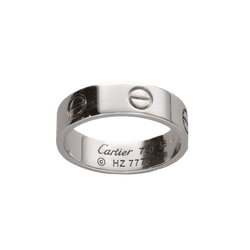 Bague Bandeau CARTIER "Love" en or blanc - Castafiore