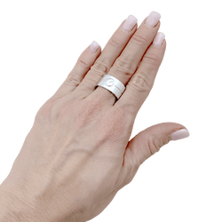 Bague Bandeau CARTIER "Love" en or blanc - Castafiore