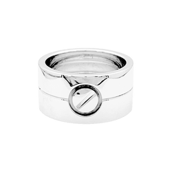 Bague Bandeau CARTIER "Love" en or blanc - Castafiore