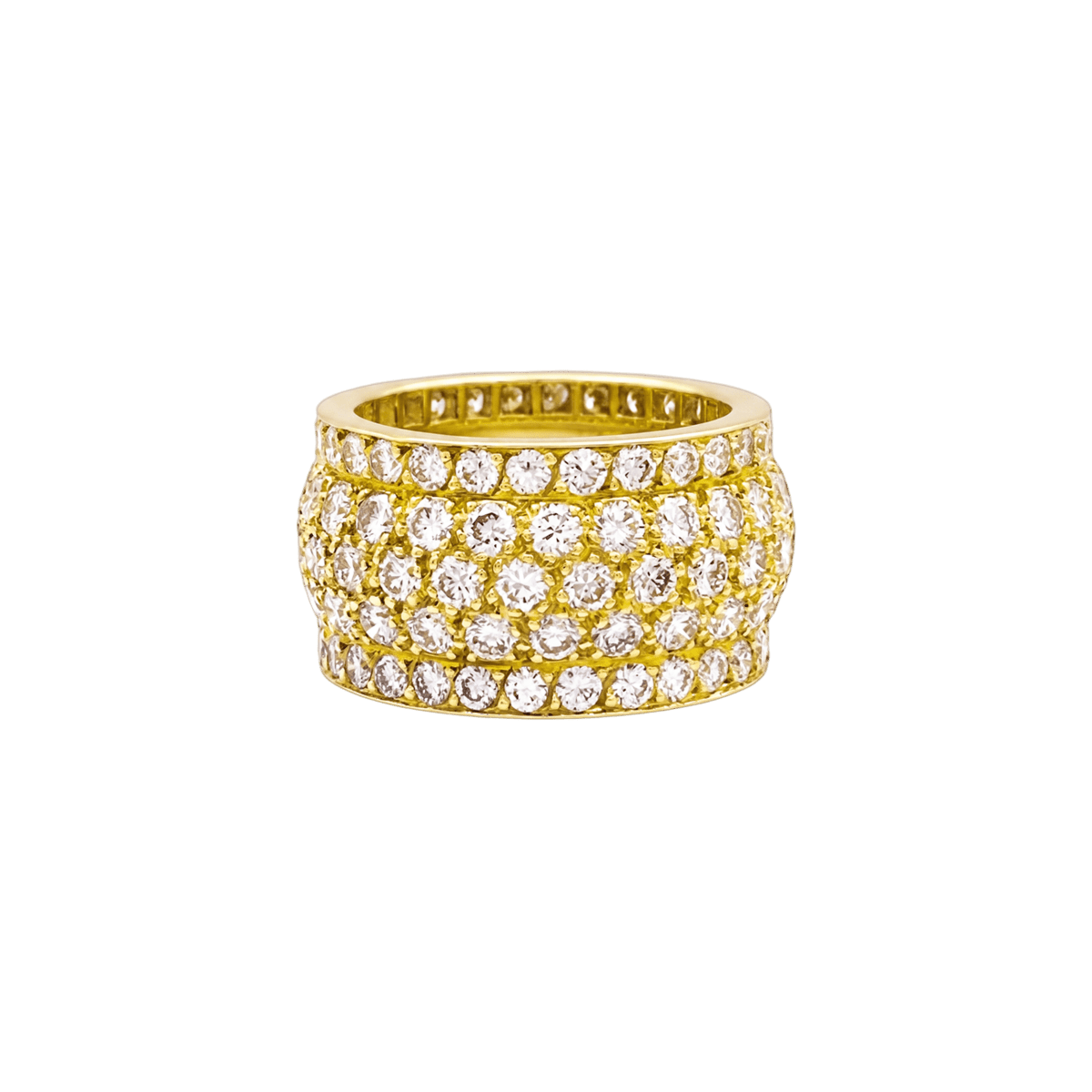 Bague Bandeau CARTIER "Nigéria" en or jaune et diamants - Castafiore