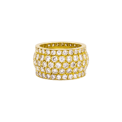 Bague Bandeau CARTIER "Nigéria" en or jaune et diamants - Castafiore