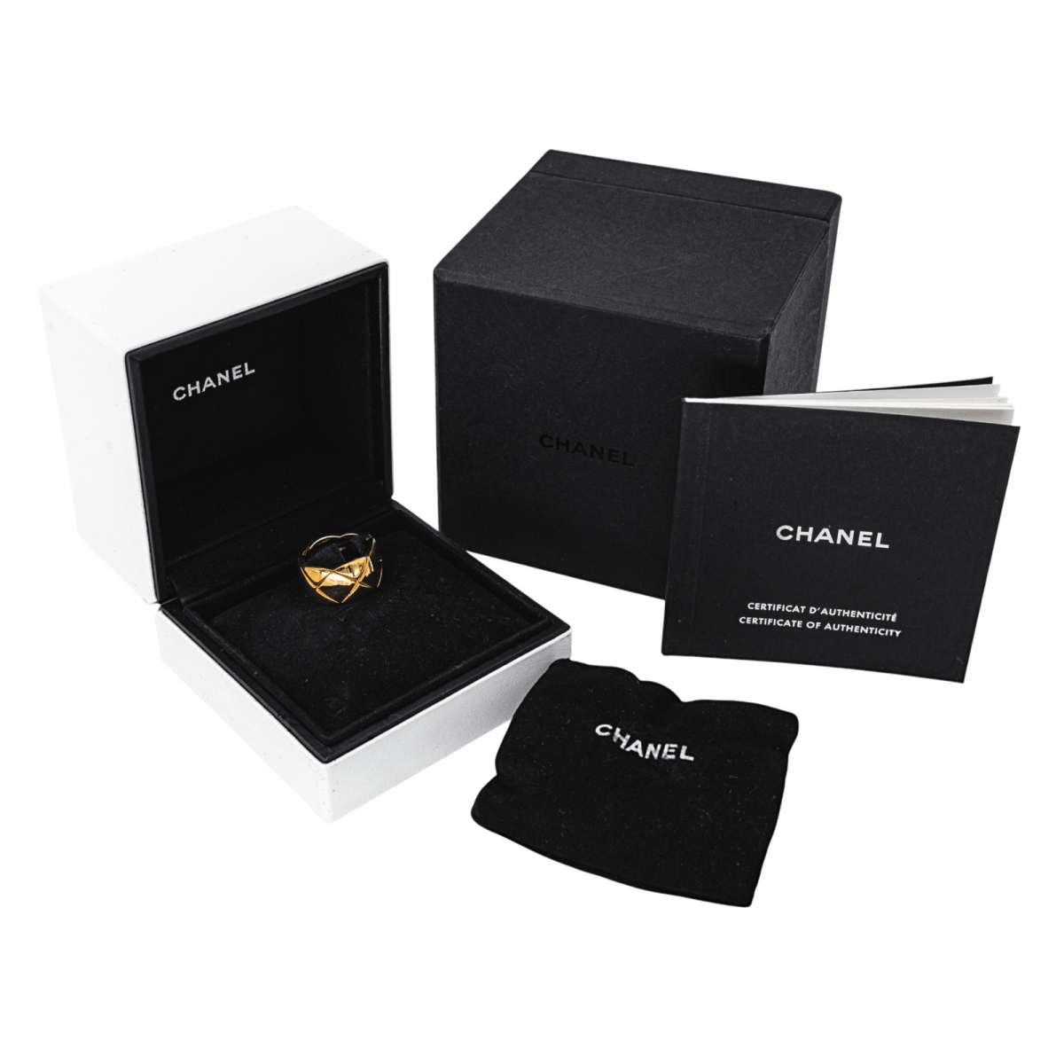 Bague Bandeau CHANEL "Coco Rush" en or jaune - Castafiore