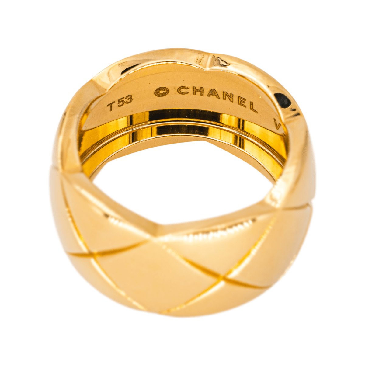 Bague Bandeau CHANEL "Coco Rush" en or jaune - Castafiore