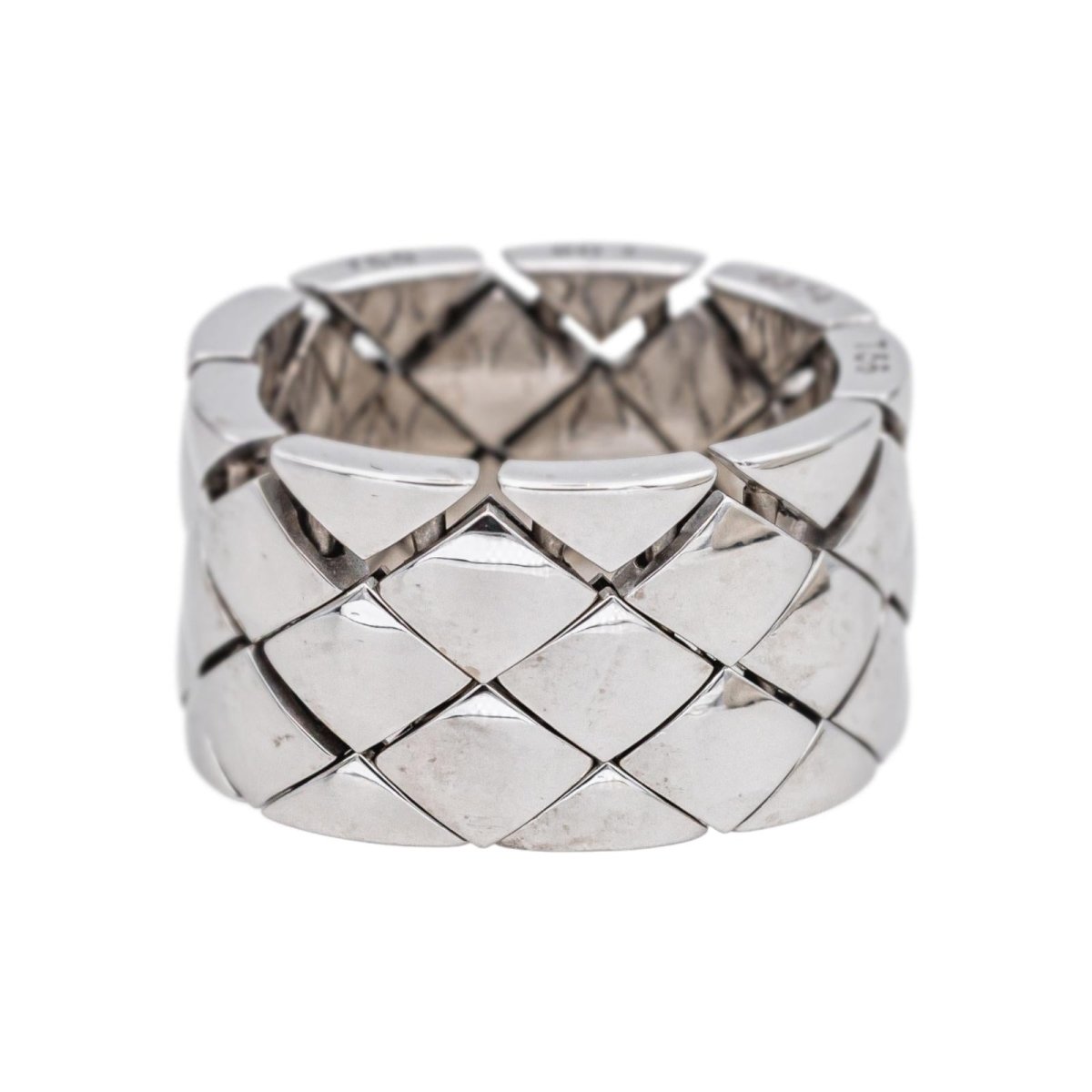 Chanel Ring White gold padded headband 