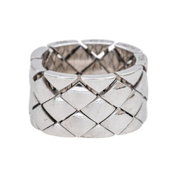 Chanel Ring White gold padded headband 