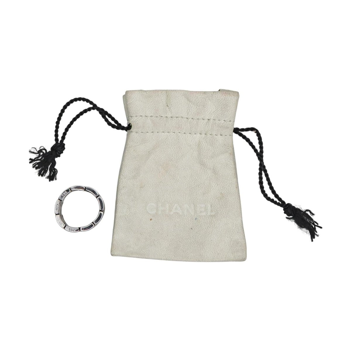 Chanel Ring White gold padded headband 