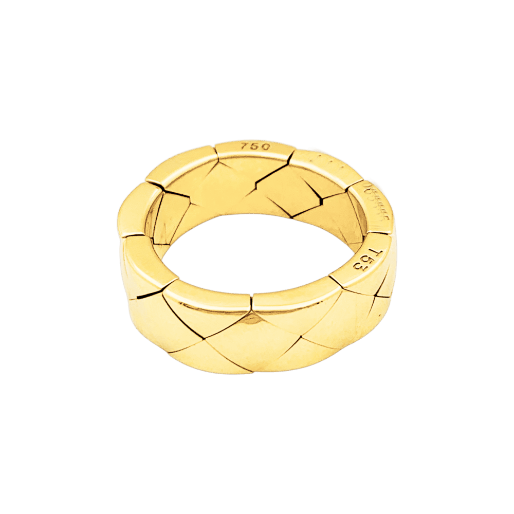 Ring Chanel, "Matelassé", yellow gold.